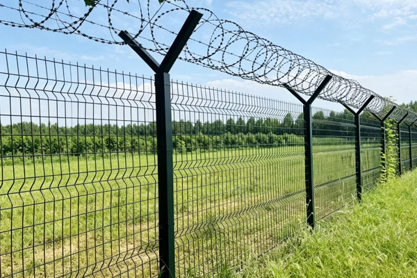 Y-Post 3D Curved Mesh Border Security Fence